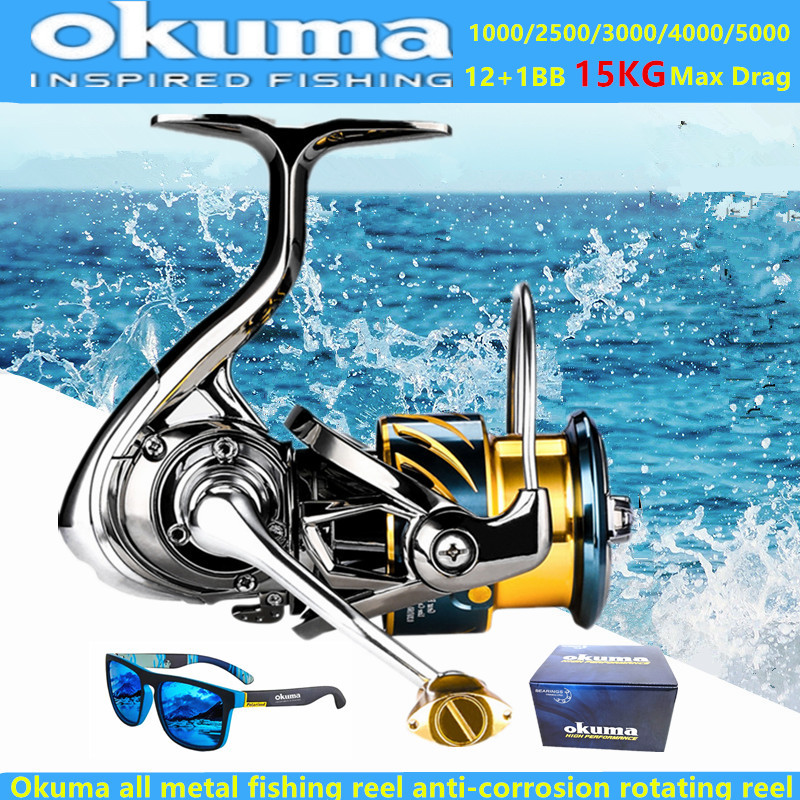 Shimano Reel Stradic - Рыболовная катушка Okuma All Metal 12+1BB,