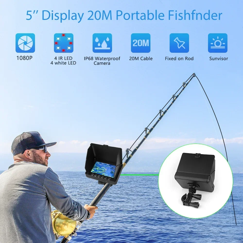Эхолот 5,0-дюймовый ЖК-дисплей – обзор и цена Fishing Camera