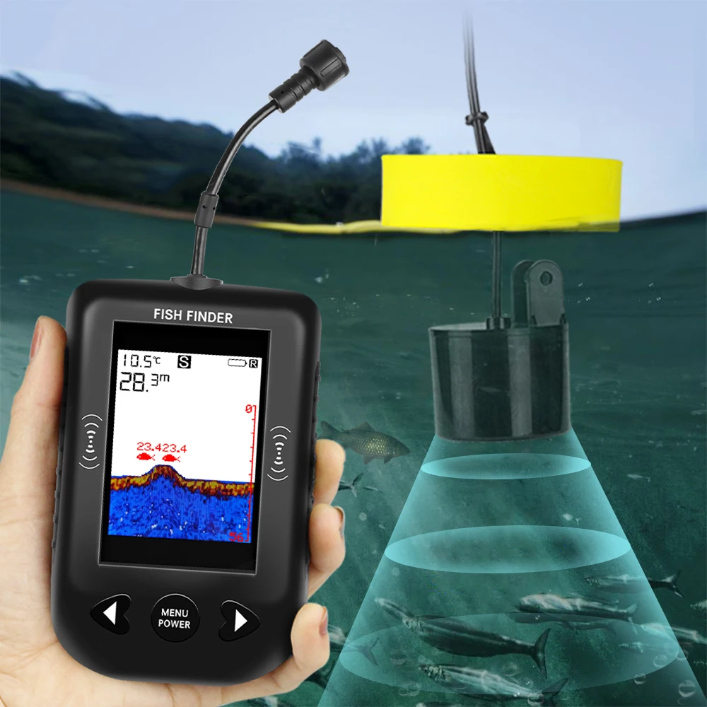 Сигнализация 100 м портативный – обзор и цена Fish Finder Transducer