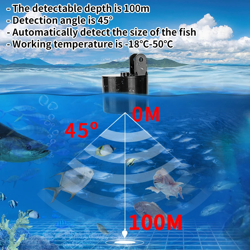 Сигнализация 100 м портативный – обзор и цена Fish Finder Transducer