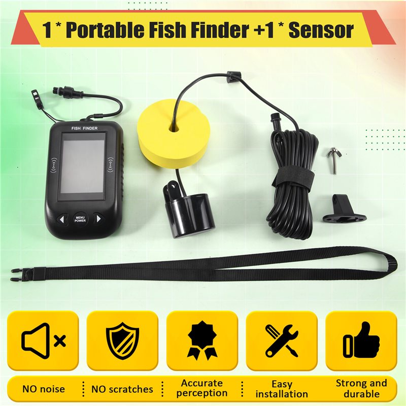 Портативный эхолот ABKV для по – обзор и цена Fish Finder Transducer