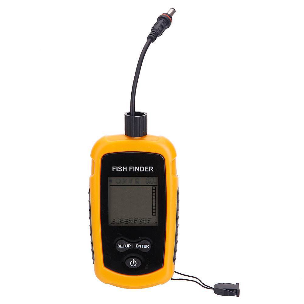 Портативный эхолот-глубиномер  – обзор и цена Fish Finder Transducer