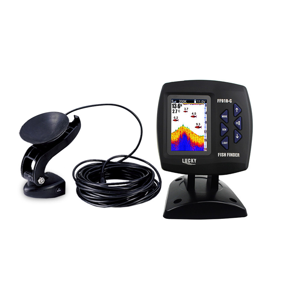 Цветной экран, проводной рыбол – обзор и цена Fishing Depth Finder